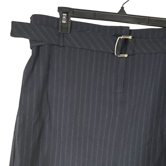 A Line Petite Women's size 16P Blue Striped Short Skirt - NWT - Picture 4 of 6